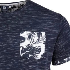 Online Tee shirt chiné monzac avec poche Homme Homme Tee Shirt