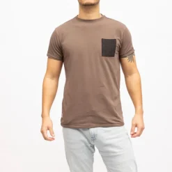 Outlet Tee shirt classique poche avec imprimé Homme Homme Tee Shirt