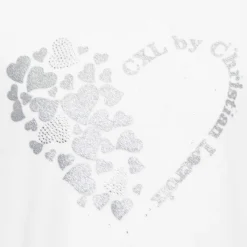 Tee shirt col montant imprimé coeur et paillettes Enfant Enfant Tee Shirt