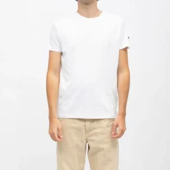 Discount Tee shirt col rond coton manches courtes Homme Homme Tee Shirt