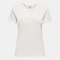 Online Tee shirt col rond michigan coton Amour Femme Femme Tee Shirt|Haut, Chemise