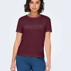 Tee shirt col rond michigan coton Amour Femme Femme Tee Shirt|Haut, Chemise