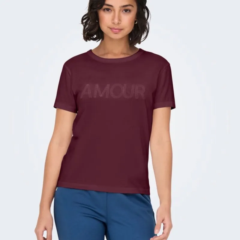 Tee shirt col rond michigan coton Amour Femme Femme Tee Shirt|Haut, Chemise