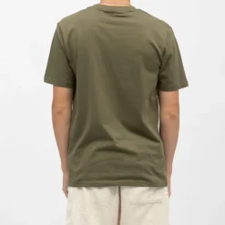 Discount Tee shirt col rond regular couleur unie avec logo Homme Homme Tee Shirt