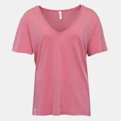 Online Tee shirt col v basique coton à manches courtes Femme Femme Haut, Chemise|Tee Shirt