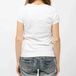 Tee shirt col v coton Live to Ride moto gp x Femme Femme Haut, Chemise|Tee Shirt