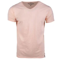 Online Tee shirt col v en coton uni myke-b Homme Homme Tee Shirt