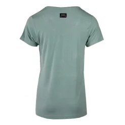 Outlet Tee shirt col V fluide strass logo Femme Femme Tee Shirt|Haut, Chemise