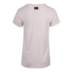 New Tee shirt col V fluide strass logo Femme Femme Tee Shirt|Haut, Chemise