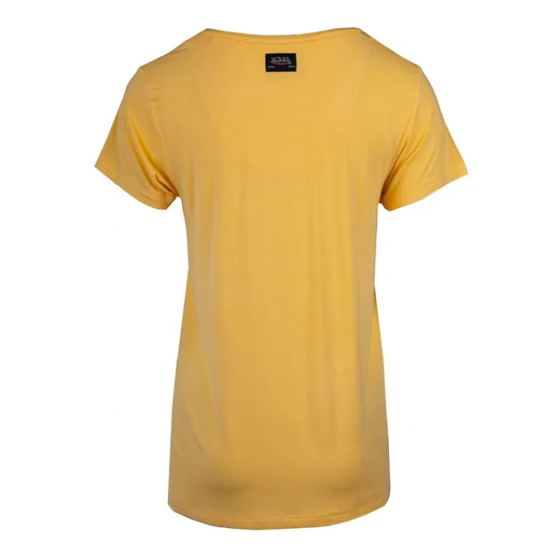 Best Tee shirt col V fluide strass logo Femme Femme Tee Shirt|Haut, Chemise