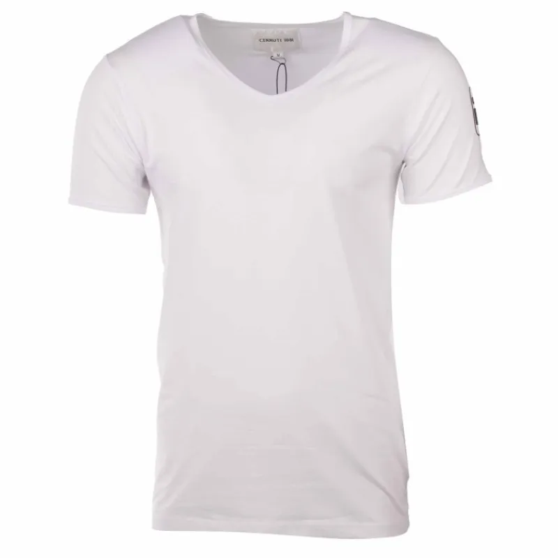 Sale Tee shirt col v sabbione Homme Homme Tee Shirt