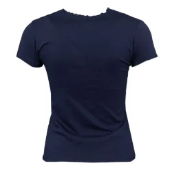 Tee shirt col v venezia avec dentelle Femme Femme Tee Shirt|Haut, Chemise