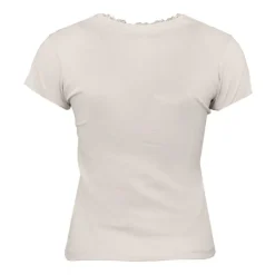 Discount Tee shirt col v venezia avec dentelle Femme Femme Tee Shirt|Haut, Chemise