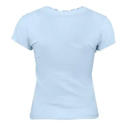 Discount Tee shirt col v venezia avec dentelle Femme Femme Tee Shirt|Haut, Chemise