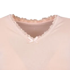 Hot Tee shirt col v venezia avec dentelle Femme Femme Tee Shirt|Haut, Chemise