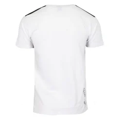 Hot Tee shirt coton bandes épaules texte Sport brodé Homme Homme Tee Shirt|Vetements De Sports Homme