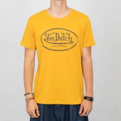 New Tee shirt coton chiné imprimé logo Homme Homme Tee Shirt