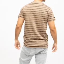 Online Tee shirt coton dalso à rayures Homme Homme Tee Shirt