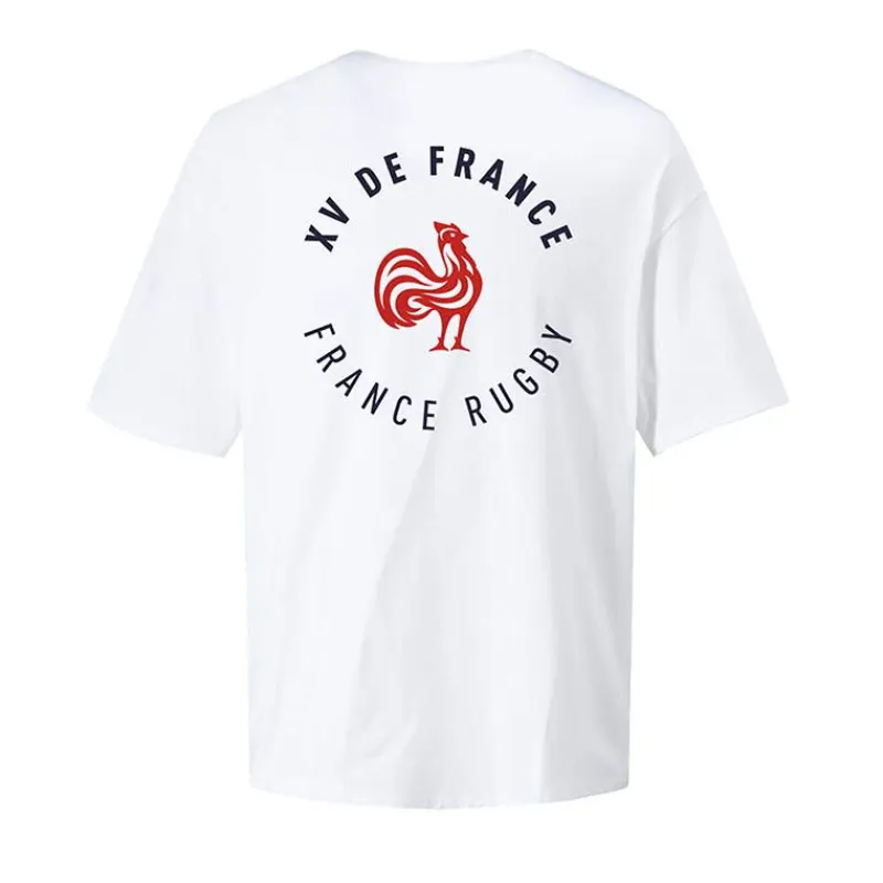 Clearance Tee shirt coton france rugby manches courtes Homme Homme Tee Shirt
