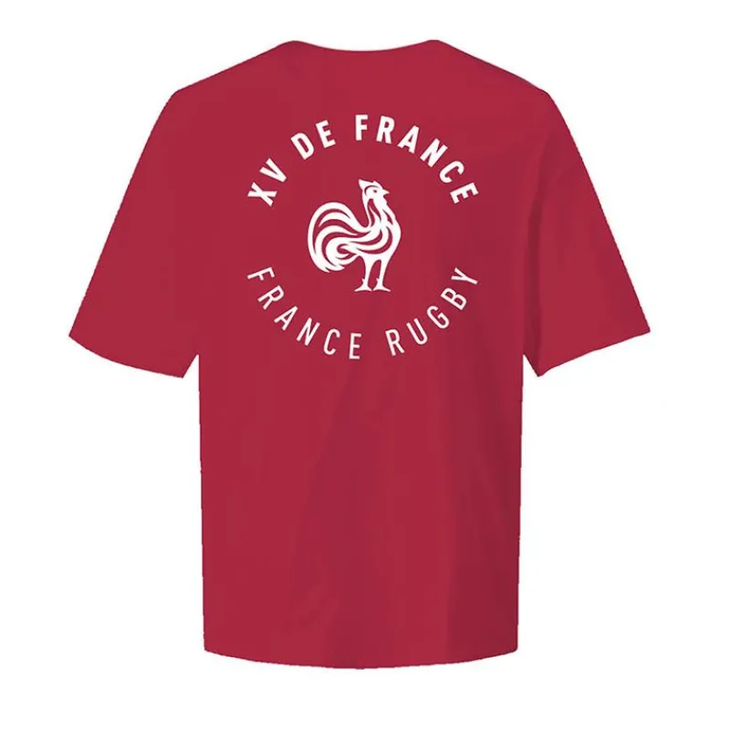 Clearance Tee shirt coton france rugby manches courtes Homme Homme Tee Shirt