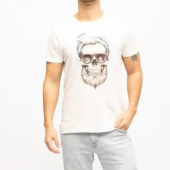 Best Tee shirt coton garland imprimé tête de mort Homme Homme Tee Shirt