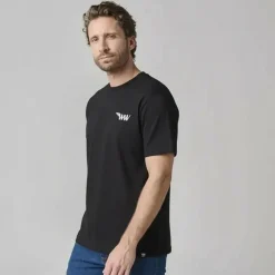 Clearance Tee shirt coton imprimé dos textuel Homme Homme Tee Shirt