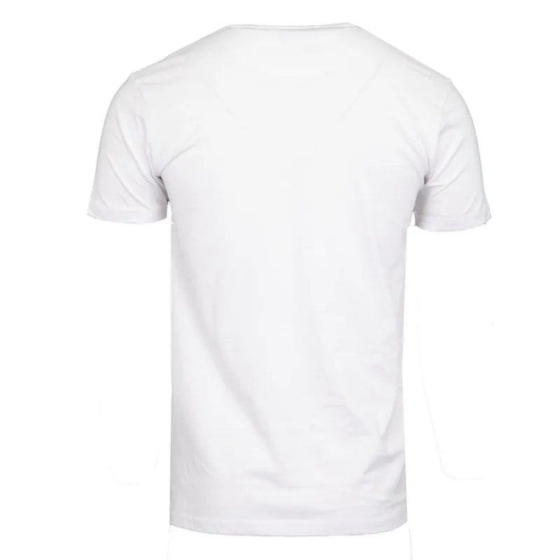 Clearance Tee shirt coton imprimé papillon glitch avec textes Homme Homme Tee Shirt