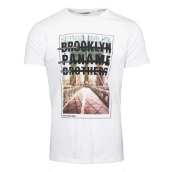 Sale Tee shirt coton imprimé pont de Brooklyn Homme Homme Tee Shirt