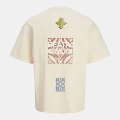 Tee shirt coton Noho dos imprimé graphique Homme Homme Tee Shirt