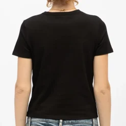 Sale Tee shirt coton twila à strass avec ouverture avant Femme Femme Tee Shirt|Haut, Chemise