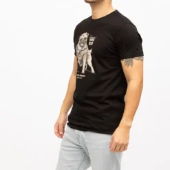 Clearance Tee shirt coton uni doggy imprimé carlin Homme Homme Tee Shirt