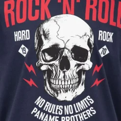 Sale Tee shirt crane de squelette coton Rock 'N' Roll Homme Homme Tee Shirt