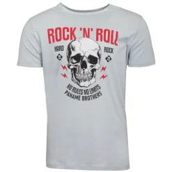 Online Tee shirt crane de squelette coton Rock 'N' Roll Homme Homme Tee Shirt
