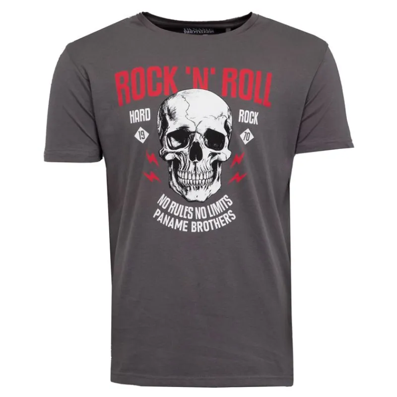 New Tee shirt crane de squelette coton Rock 'N' Roll Homme Homme Tee Shirt