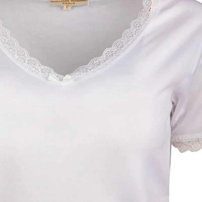 Clearance Tee shirt dentelle coton moyra Femme Femme Haut, Chemise|Tee Shirt
