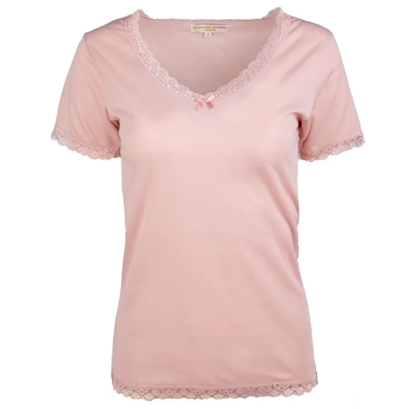 Outlet Tee shirt dentelle coton moyra Femme Femme Tee Shirt|Haut, Chemise