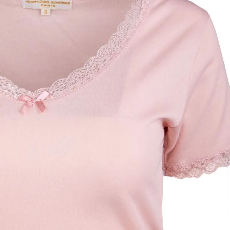 Outlet Tee shirt dentelle coton moyra Femme Femme Tee Shirt|Haut, Chemise
