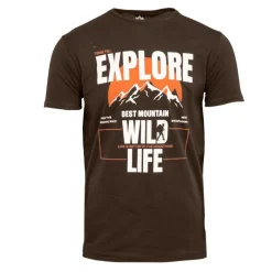 New Tee shirt "Explore Wild Life" coton Homme Homme Tee Shirt
