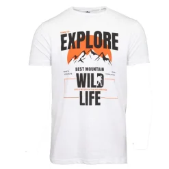 Hot Tee shirt "Explore Wild Life" coton Homme Homme Tee Shirt