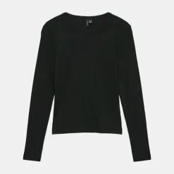 New Tee shirt folia loose fit manches longues col rond Femme Femme Haut, Chemise|Tee Shirt