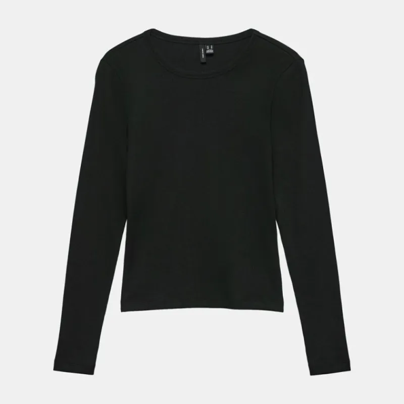 New Tee shirt folia loose fit manches longues col rond Femme Femme Haut, Chemise|Tee Shirt