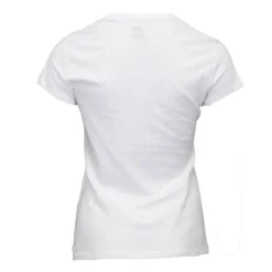 New Tee shirt grand logo bleu rouge coton Femme Femme Haut, Chemise|Tee Shirt