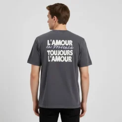 Best Tee shirt gris foncé L'amour en Provence toujours l'amour coton Homme Homme Tee Shirt