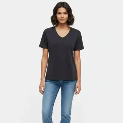 Outlet Tee shirt hannah regular fit décolleté V humus Femme Femme Haut, Chemise|Tee Shirt