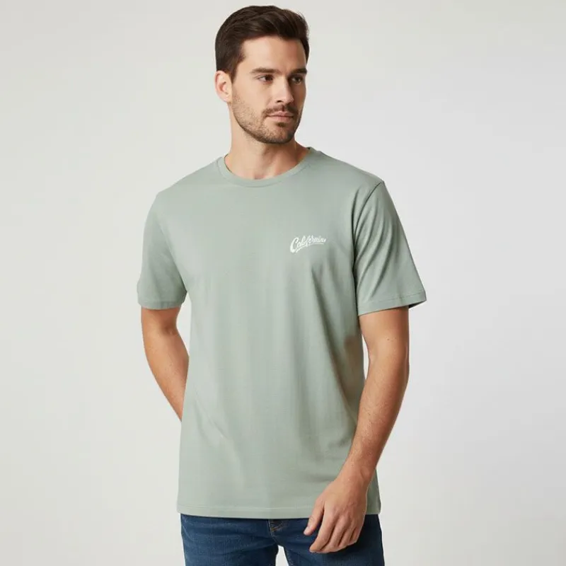 Best Tee shirt iceberg green ekiel California Homme Homme Tee Shirt