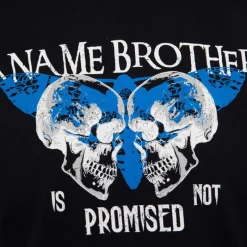 New Tee shirt illustration têtes de mort et papillon en coton Homme Homme Tee Shirt