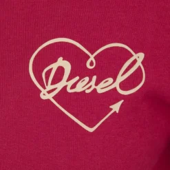 Tee shirt imprimé coeur coton rouge Homme Homme Tee Shirt