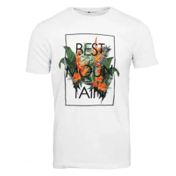 Discount Tee shirt imprimé plantes tropicales Homme Homme Tee Shirt