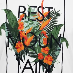 Discount Tee shirt imprimé plantes tropicales Homme Homme Tee Shirt