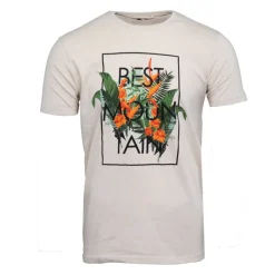 Clearance Tee shirt imprimé plantes tropicales Homme Homme Tee Shirt